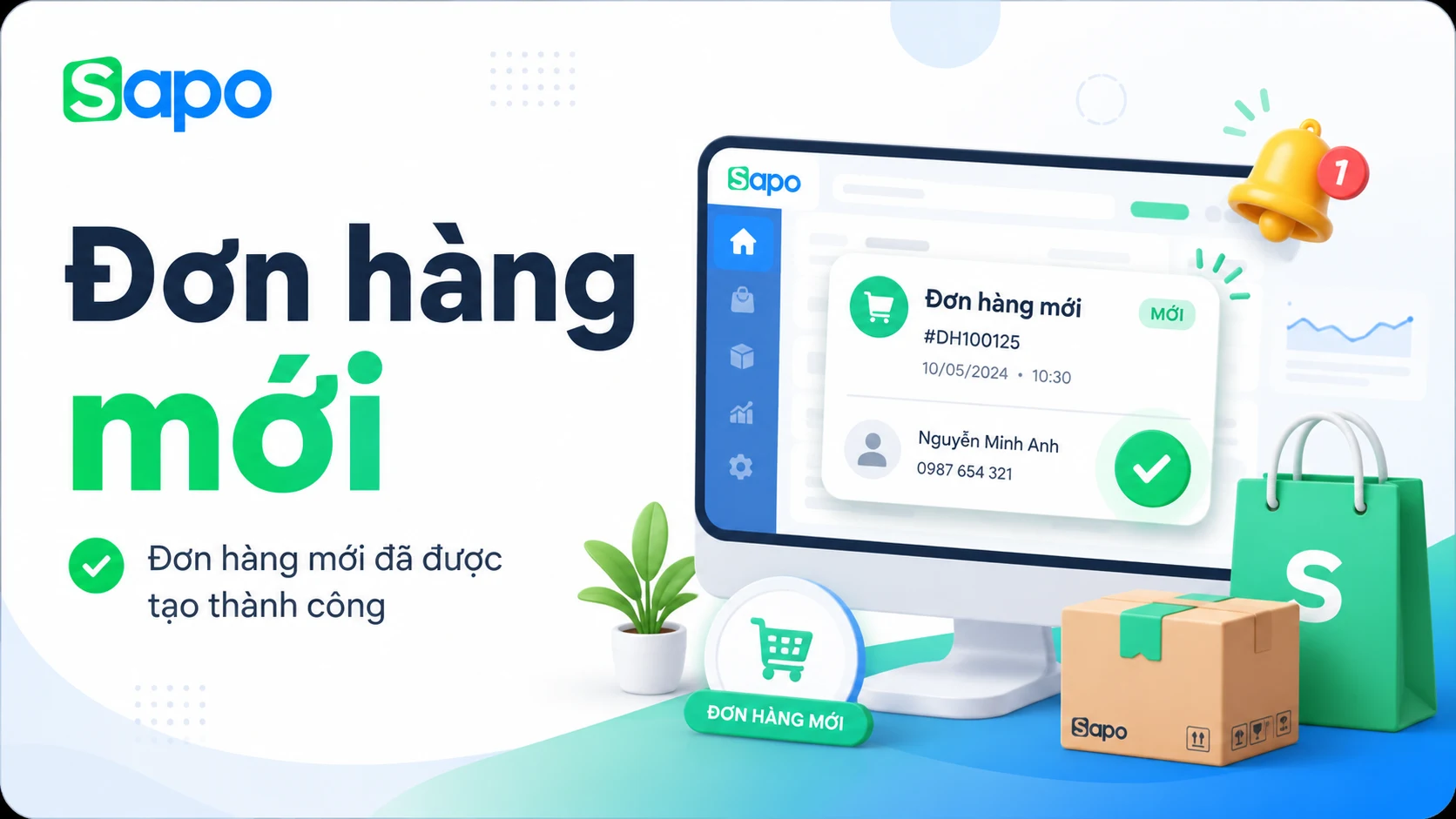 Sapo - Xác nhận đơn hàng mới